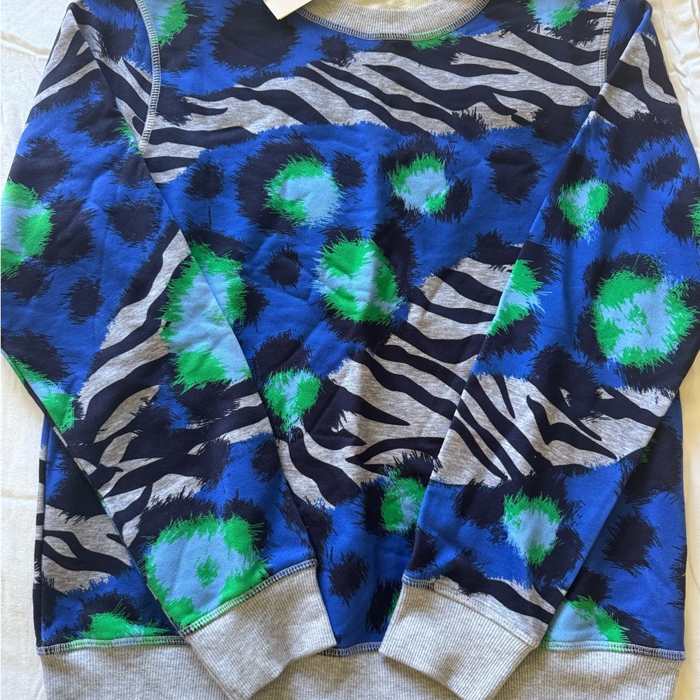KENZO KIDS Boys Blue Green Jungle Splash Sweatshirt